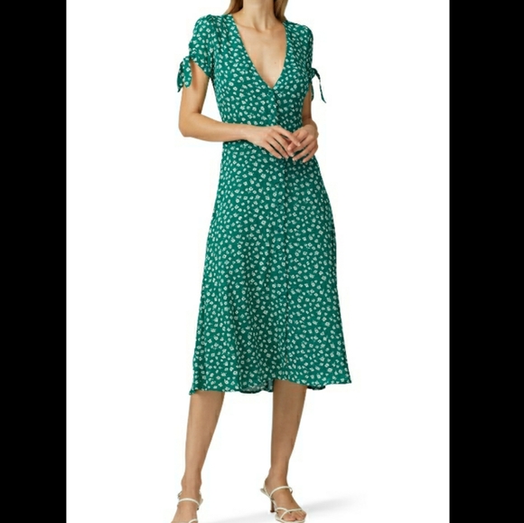 Reformation Dresses & Skirts - Reformation Floral Green Rosalinda Dress